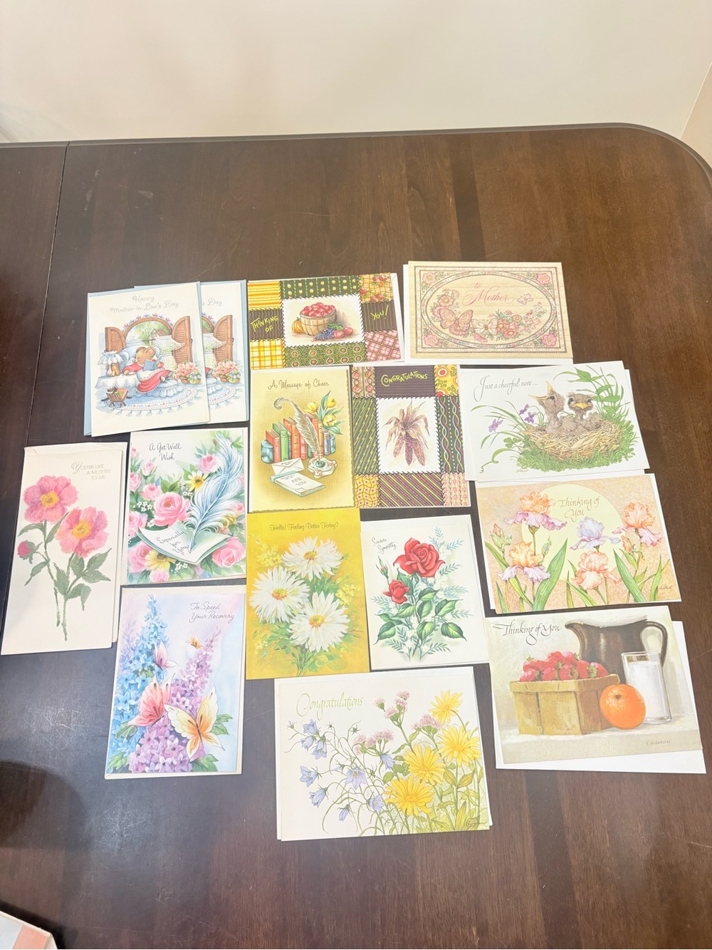 15 Assorted vintage Greeting Cards